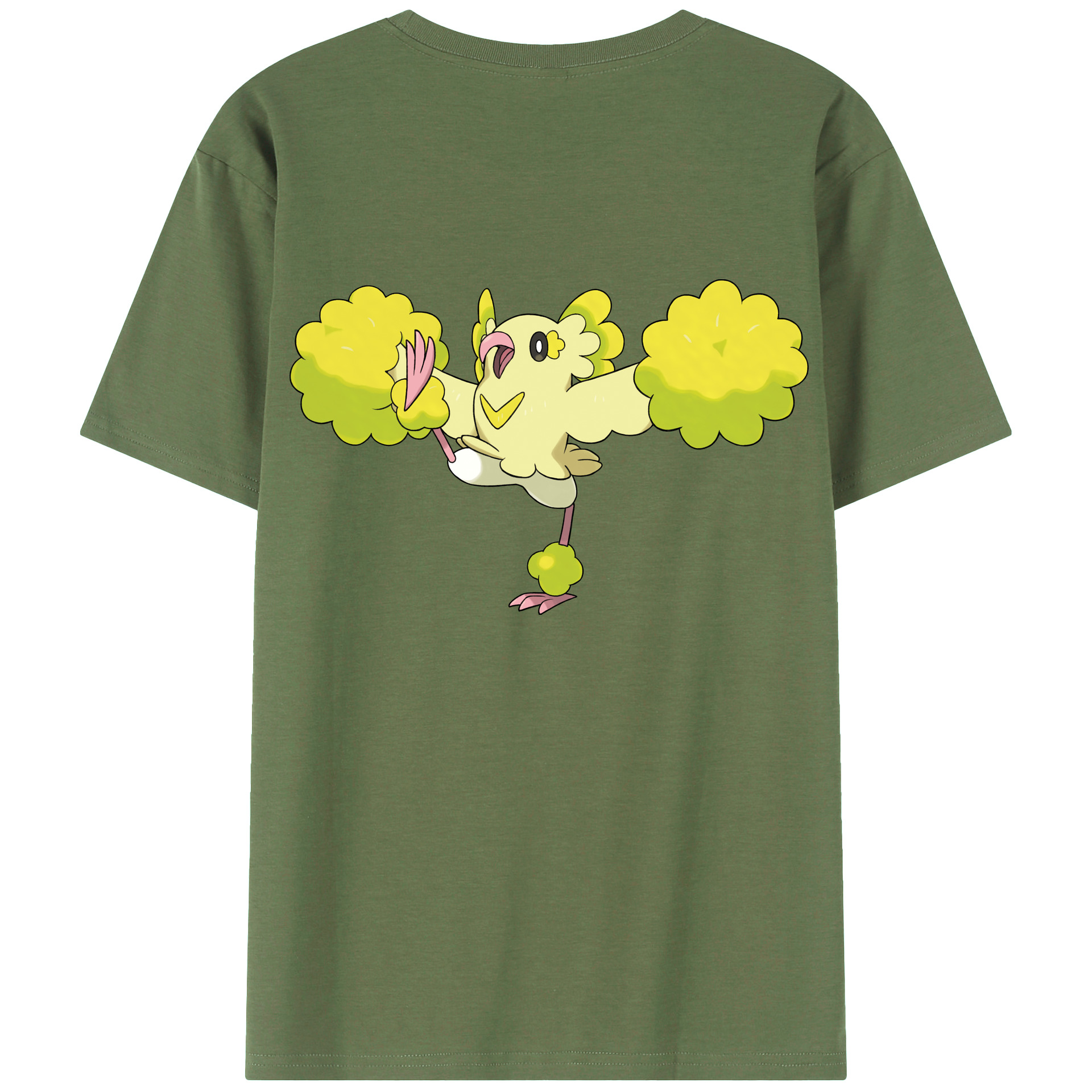 （画像用） ポケットモンスター Pokémon 綿100％ メンズ半袖Tシャツ（バックプリント） 通気性